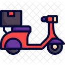 Delivery Bike Service Scooter Icon