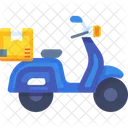 Scooter Courier Food Icon