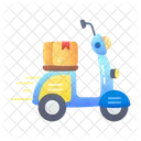 Scooter Delivery Dispatch Shipping Icon