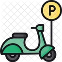 Scooter Parking Two Wheeler Parking Scooter Park Icon