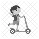 Toy Ride Scooter Icon