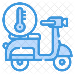 Scooter Thermometer  Icon