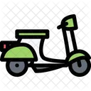 Scooter Vehiculo Maquina Icono