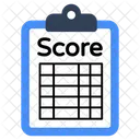 Score Sheet Scorecard Score Display Icon