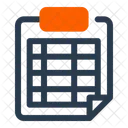 Score Sheet Record Result Icon