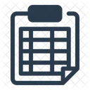 Score Sheet Record Result Icon