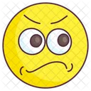 Scornful Emoji Scornful Expression Emotag Icon