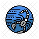 Scorpion Zodiac Astrological Icon