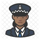 Scotland Black Police Officer  Icon