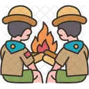 Scout Campfire Bonfire Icon