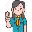 Scout Girl Uniform Icon