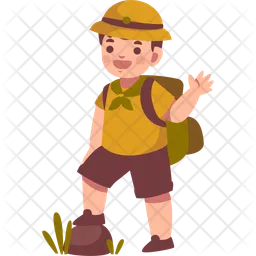 Scout Boy Exploring  Icon