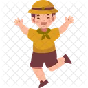 Scout Boy Happy  Icon