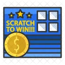 Scratch Cards Gambling Icon
