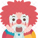 Screaming Clown Funny Icon