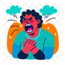 Screaming Character Despair Shouting Icon