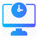 Screen Computer Hour Icon