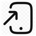 Screen Add To Home Mobile Arrow Icon