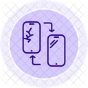 Screen Replacement Line Icon Icon