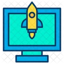 Screen Rocket Rocket Launch Icon