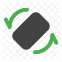 画面回転、回転、回転 アイコン