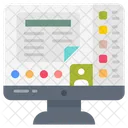 Screen Sharing Remote Collaboration Online Presentation Icon