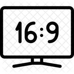Screen size Icon - Download in Line Style