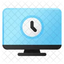 Tv Clock Time Icon
