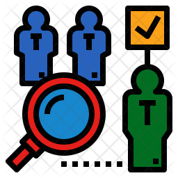 Screening Icon - Download in Colored Outline Style