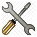 Screwdrive And Wrench  Icon