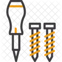 Screwdriver And Bolt Fastening Tools Tightening Icon