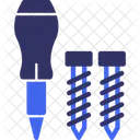 Screwdriver And Bolt Fastening Tools Tightening Icon