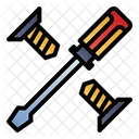 Screwdriver And Bolts Icon