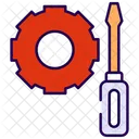 Screwdriver and gear  Icon
