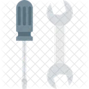 Screwdriver And Spanner Screwdriver And Wrench Screwdriver Icon