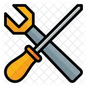 Screwdriver And Spanner  Icon