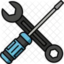 Screwdriver And Wrench  Icon