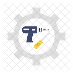 Screwdriver with drill  Icon