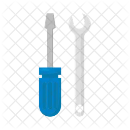 Screwdriver with wrench  Icon