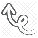 Scribble Arrow Wave Arrow Curly Arrow Icon