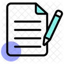 Script Development Writing Notes Icon