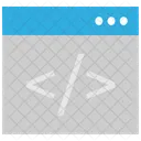 Site Script Codigo Ícone