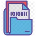 Script Folder Binary Code Binary Icon