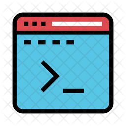 Scripting Language Icon - Download in Colored Outline Style