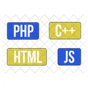 Scripting languages for web development Icon