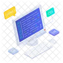 Scripting Languages Backend Coding Icon