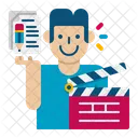 Scriptwriter Male  Icon