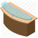 Scrivania Bancone Ufficio Reception Icon