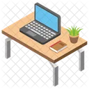 Laptop Scrivania Posto Di Lavoro Icon