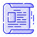 Scroll Sheet Paper Icon